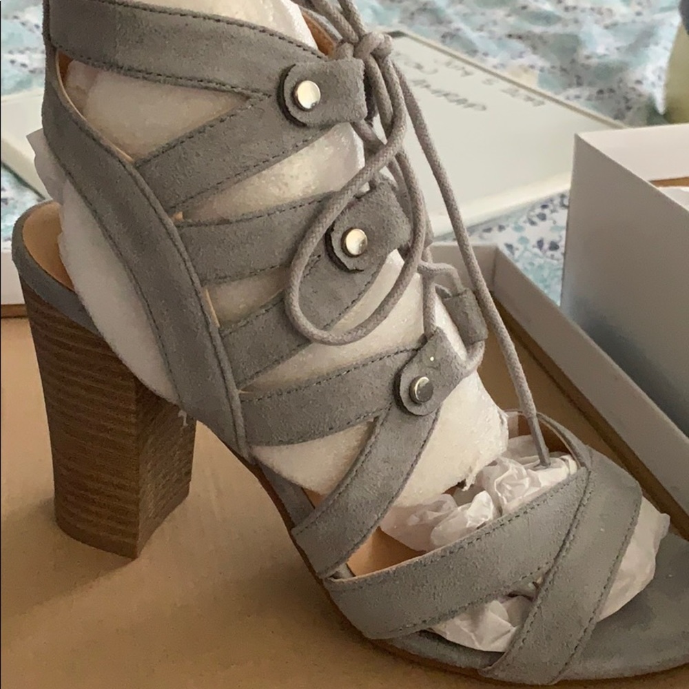 NWT still in box xoxo chunky strappy heels